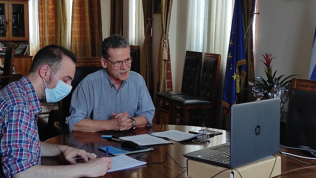 [:el]«100 κλιματικά ουδέτερες πόλεις μέχρι το 2030»: Τηλεδιάσκεψη των εμπλεκόμενων φορέων με συμμετοχή του δημάρχου Κοζάνης Λάζαρου Μαλούτα[:en]First intermunicipal meeting on Climate-neutrality hosted by Mayor of Kozani, Mr. Lazaros Maloutas[:]